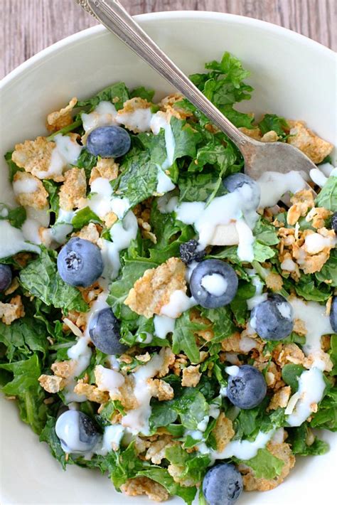 Blueberry Kale Breakfast Salad Foodtastic Mom