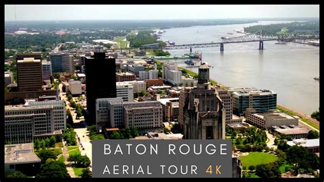 Downtown Baton Rouge 4k Aerial Drone Youtube