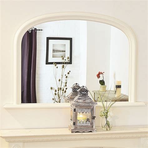 Arched Antique French Style Overmantle Mirror French Mirrors From