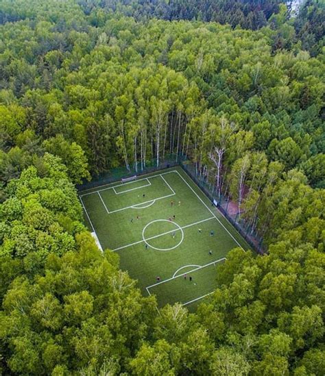 We did not find results for: Drone shot of a soccer field in the middle of the woods in ...