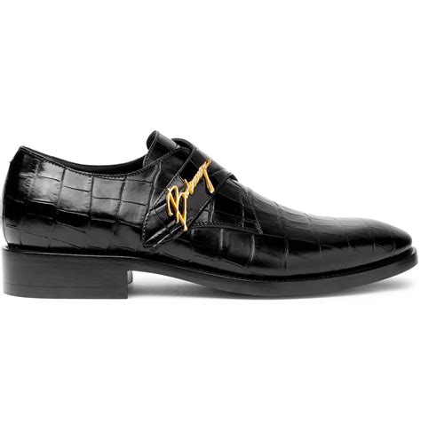 Balenciaga shoes are risk takers. Balenciaga Croc-effect Leather Shoes in Black for Men - Lyst