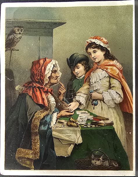 Antique Advertising Trade Card The Gipsy Fortune Teller Dr Jayne's Exp