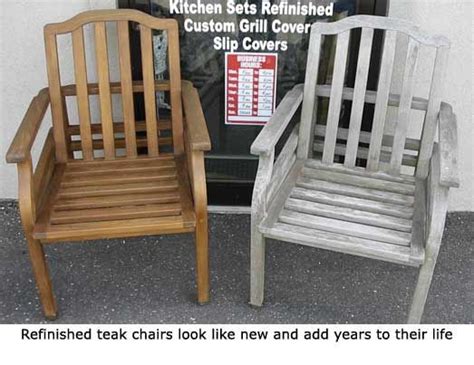 Refinish Teak Furniture Outdoor Furniture Repair Teak Restoration