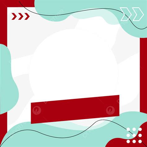 Red Twibbon Frame Abstract Fluid Twibbon Red Frame Png And Vector