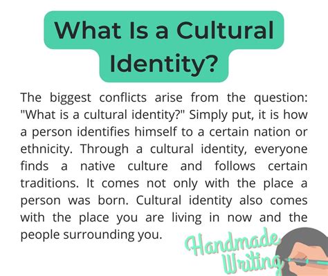 Cultural Identity Essay Writing Guide With Examples Handmadewriting