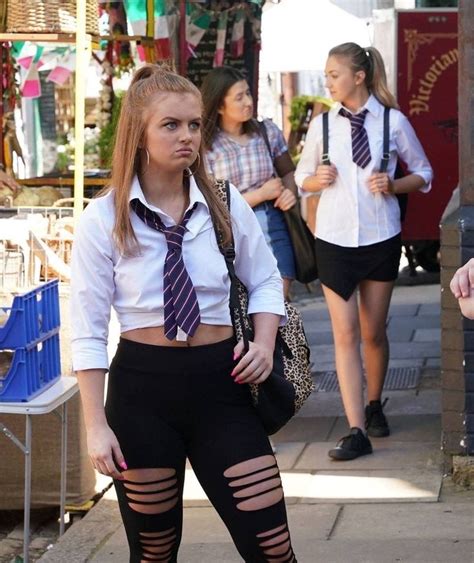 Maisie Smith As Tiffany In Eastenders School Girl Outfit British