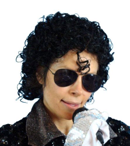 1980 S Michael Jackson Wig Short Gel Curls Black Wig EBay