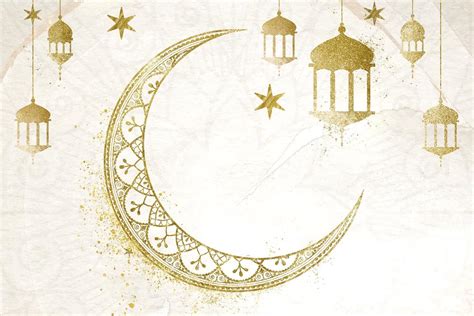 Ramadan Aesthetic Moon Background Design Premium Vector Rawpixel