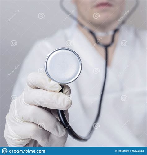Doctor With A Stethoscope In The Hands Stock Photo Image Of Hospital