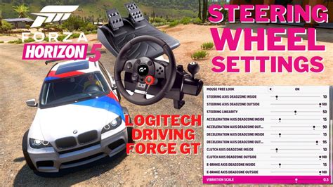 Forza Horizon Logitech Driving Force Gt Steering Wheel Best Settings