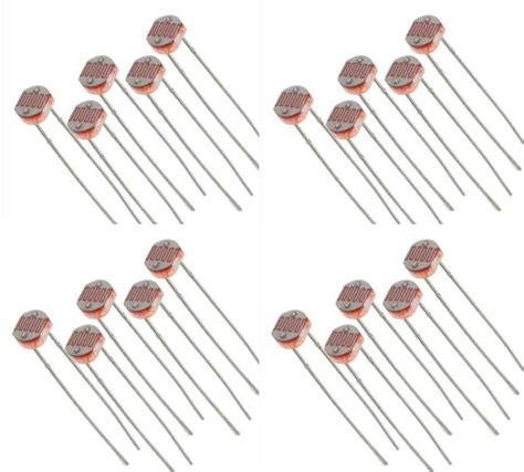 Prowans Ldr Sensor 5mm Genuine Light Dependent Resistor Photoresistor