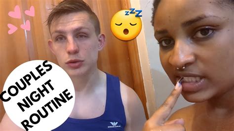 our night routine as a couple 💖 longdistancerelationship couple youtube