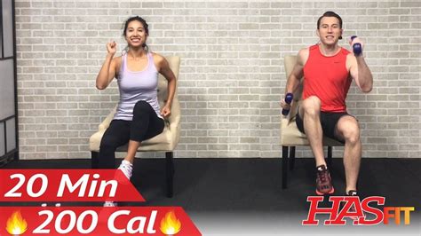 20 Min Chair Exercises Sitting Down Workout Seated Exercise For
