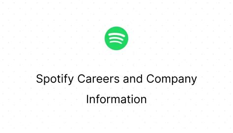 Spotify Careers How To Work For The Company Careers Rising