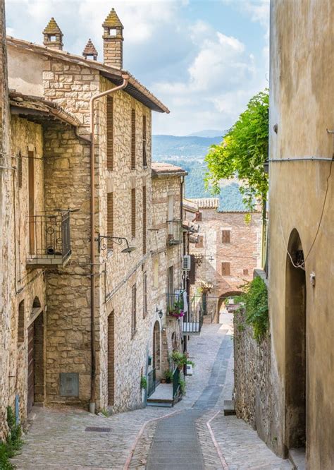 Todi Beautiful Town In The Province Of Perugia Umbria Central Italy