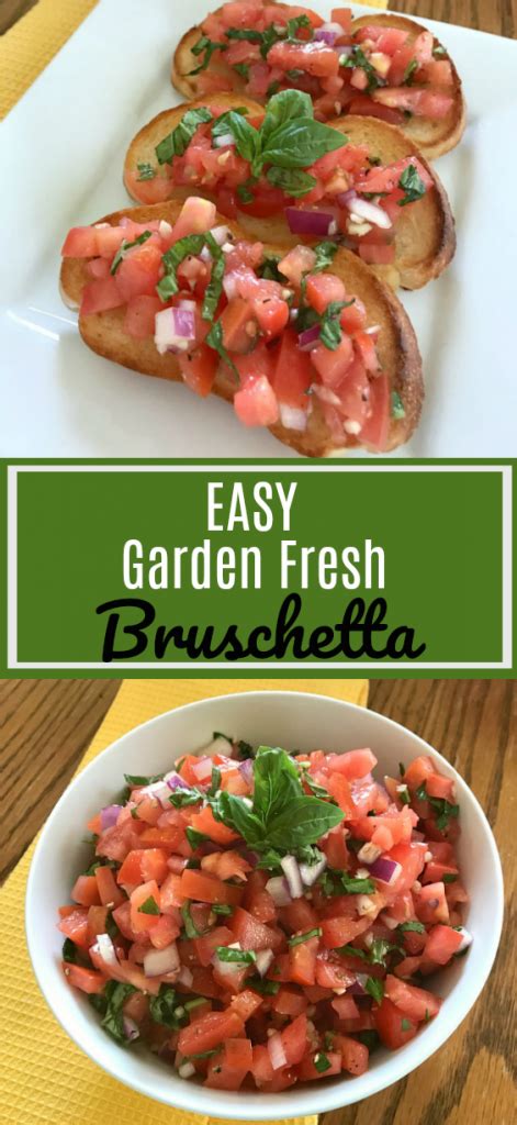 Garden Fresh Bruschetta
