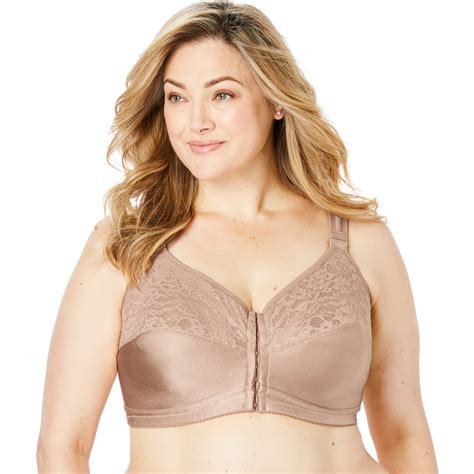 Comfort Choice Women S Plus Size Easy Enhancer Front Close Wireless