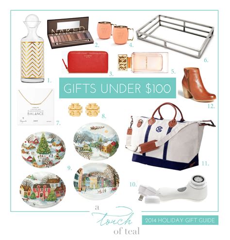 Gifts under $200 to make this holiday unforgettable. 2014 Gift Guide: Gifts Under $100 | A Touch of Teal
