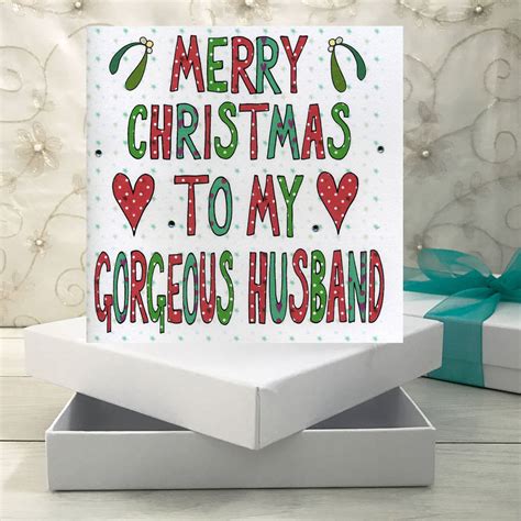 Personalised Husband Christmas Book Card By Claire Sowden Design