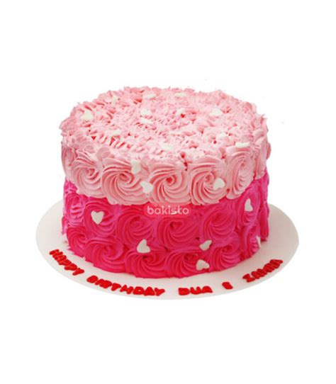 Light And Dark Pink Cake Bakistopk Lahore Delivered At Your Doorstep