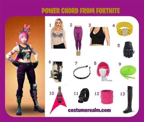 Dress Like Power Chord Costume Guide Diy Fortnite Halloween Costume Guide Punk Costume