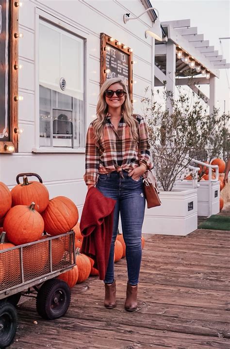 Flannel casual fall outfits | Flannel outfits fall, Casual fall outfits, Southern style outfits