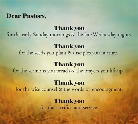 Have You Said Thank You To Your Pastor Recently Pastor Appreciation