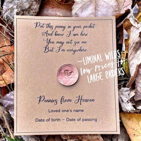 Funeral favors funeral keepsakes bulk gift celebration of | Etsy