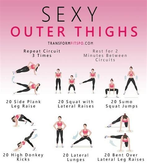 Pin By Kathryn Falterman On Exercices Outer Thigh Workout Thigh Exercises Workout Plan