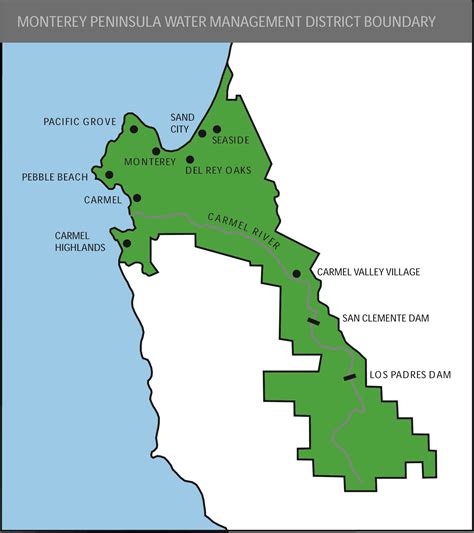 Municipal Water Service Boundaries In Southern Monterey Bay Region