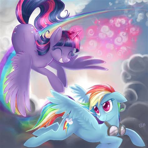 Twilight And Rainbowdash My Little Pony Friendship Is Magic Fan Art
