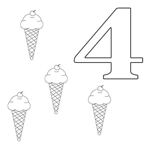 Number 4 Printable Coloring Pages Free Coloring Pages For Kids
