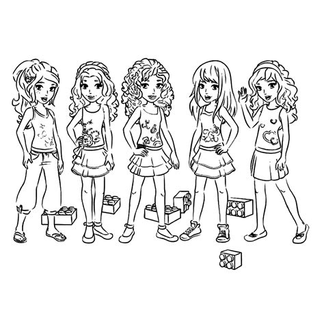 Color them online or print them out to color later. Print this Lego friends coloring sheet | Lego Coloring ...