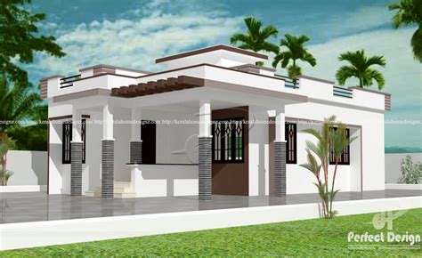 Myhouseplanshop Single Story Modern Kerala House Plan For 80 Square Meters