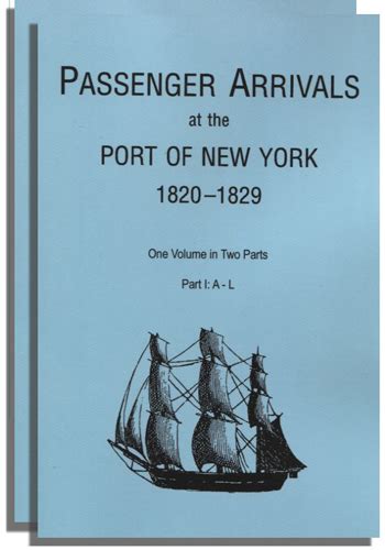 Passenger Arrivals At The Port Of New York 1820 1829