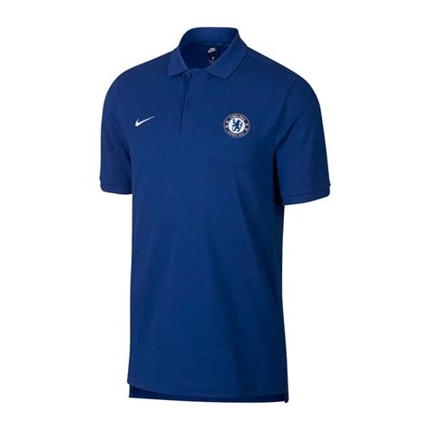 Polo Shirt Nike Chelsea Fc 2018 2019 Rush Blue White Fútbol Emotion