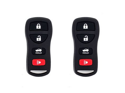 autokeymax 2 pcs replacement nissan armada 4 button keyless car remote key fob transmitter