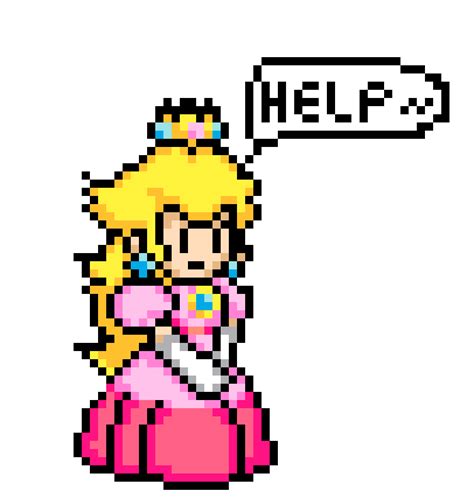 Princess Peach Pixel Art Art Mario Characters