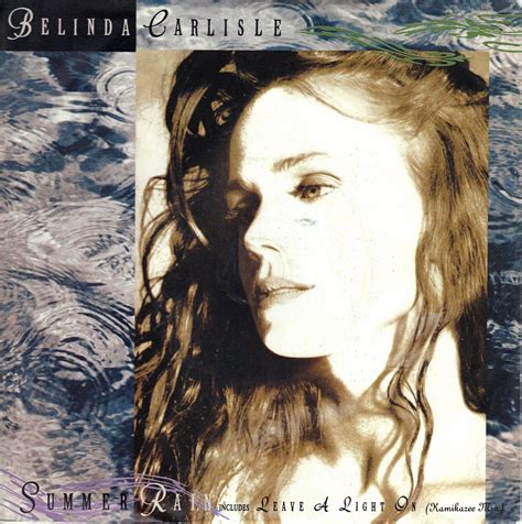Belinda Carlisle Summer Rain 1989 Virgin Uk Import 7 Inch Vinyl Records Round Flat Records