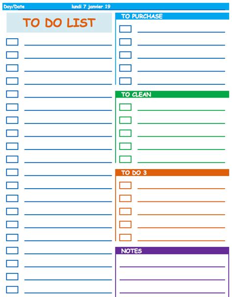Priority To Do List Template Doctemplates