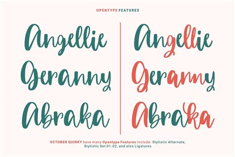 October Quirky - Cute Quirky Font | Stunning Script Fonts ...
