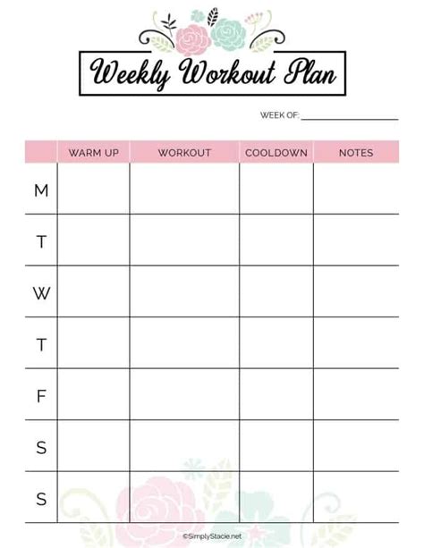 2 times a week with 72 hours between. 2019 Fitness Planner Free Printable | Fitness planner free ...