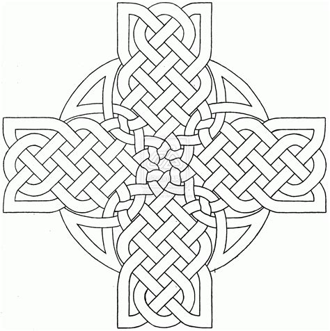 14 Pics Of Celtic Cross Coloring Pages Free Printable Celtic