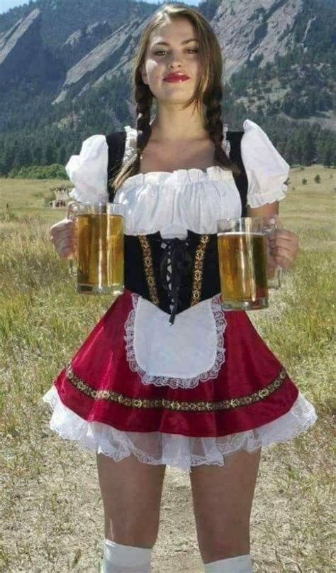German Girls In Dirndlsvince Vance Beer Girl Costume Octoberfest Outfits Oktoberfest Woman