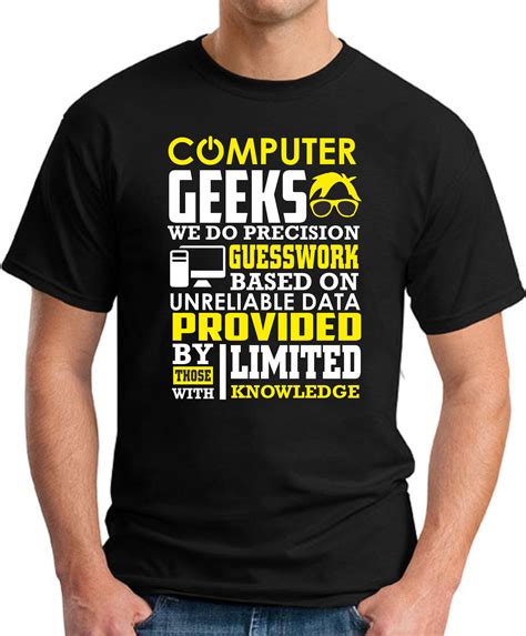 Computer Geeks We Do Precision Guesswork T Shirt Geekytees