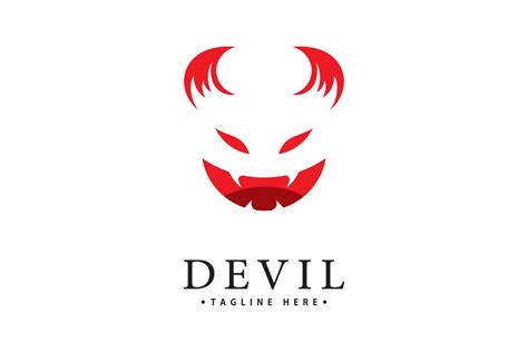 Red Devil Logo Vector Template Graphic By Bigbang · Creative Fabrica
