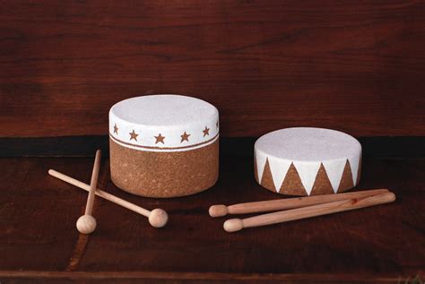 Diy Cork Drum Wooden Drumsticks The Merrythought
