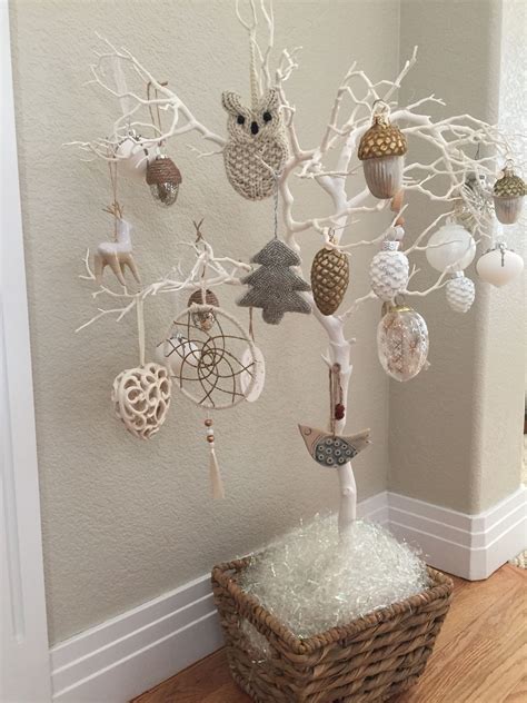 Elegant White Twig Tree For Stunning Christmas Decor