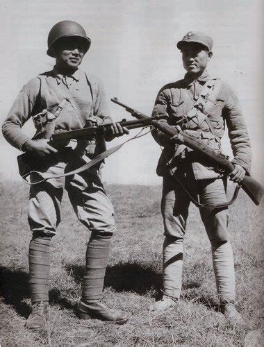 Equipped Chinese Soldiers Meet Muse Burma China Japan Ww China In Ww2