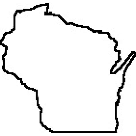 State Of Wisconsin Outline Clipart Best